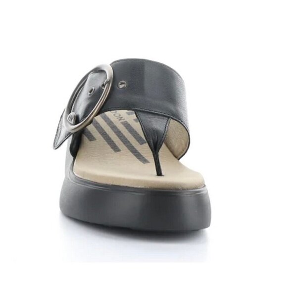 Fly London | Buckle Mules DAFI938FLY 000 BLACK Slip-on Sandals - Picture 3 of 11